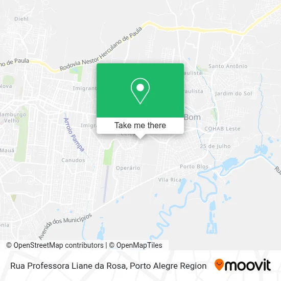 Rua Professora Liane da Rosa map