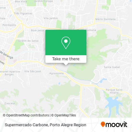 Supermercado Carbone map