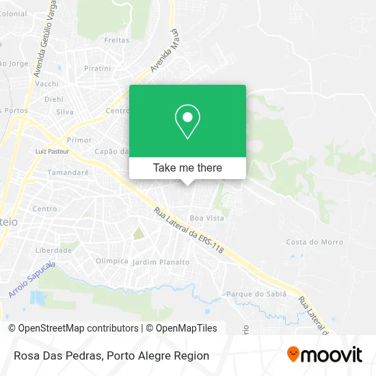 Rosa Das Pedras map