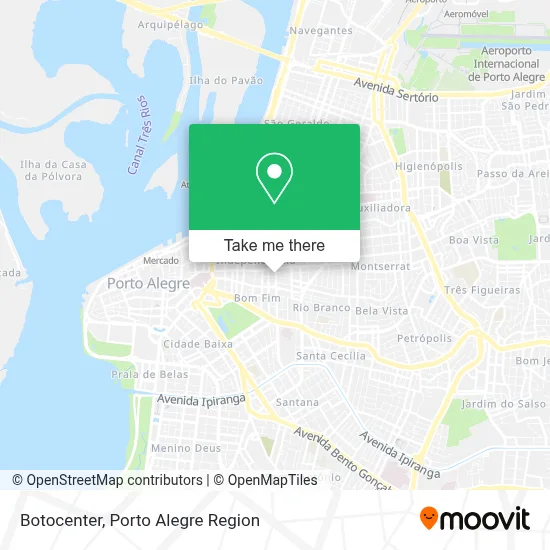 Botocenter map