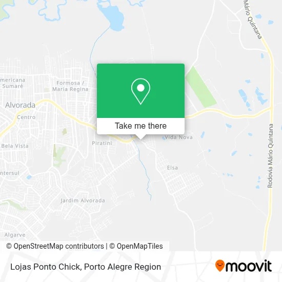 Lojas Ponto Chick map