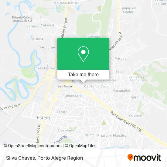 Silva Chaves map