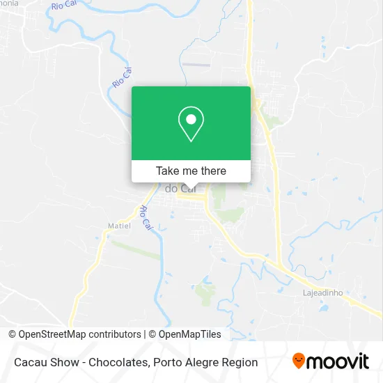 Cacau Show - Chocolates map