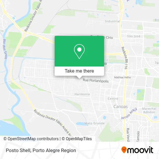 Posto Shell map