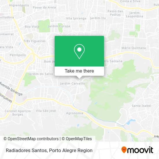 Radiadores Santos map