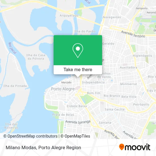Milano Modas map