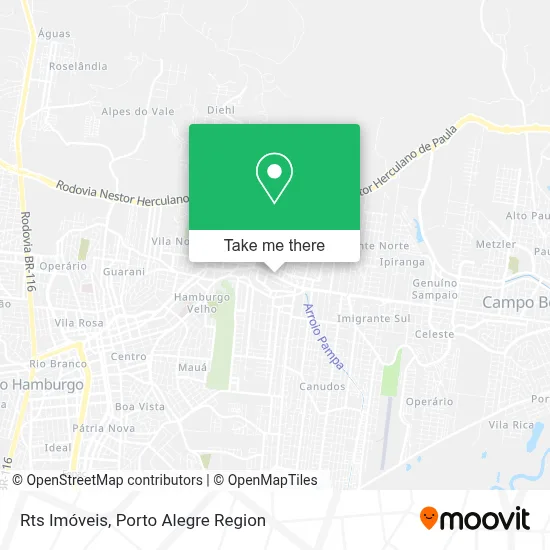 Rts Imóveis map