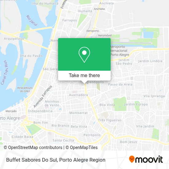 Buffet Sabores Do Sul map
