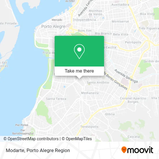 Modarte map