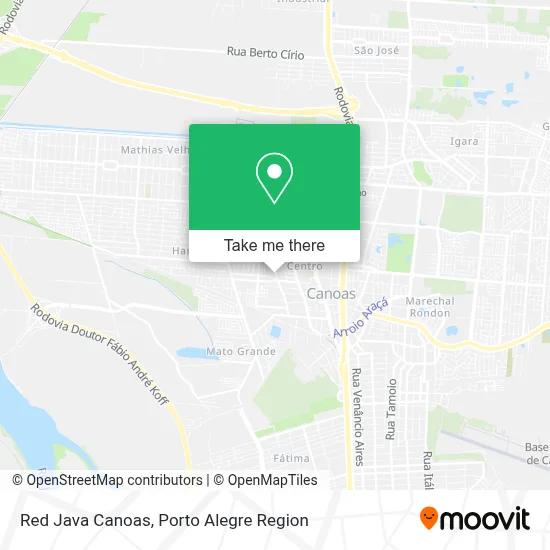 Red Java Canoas map