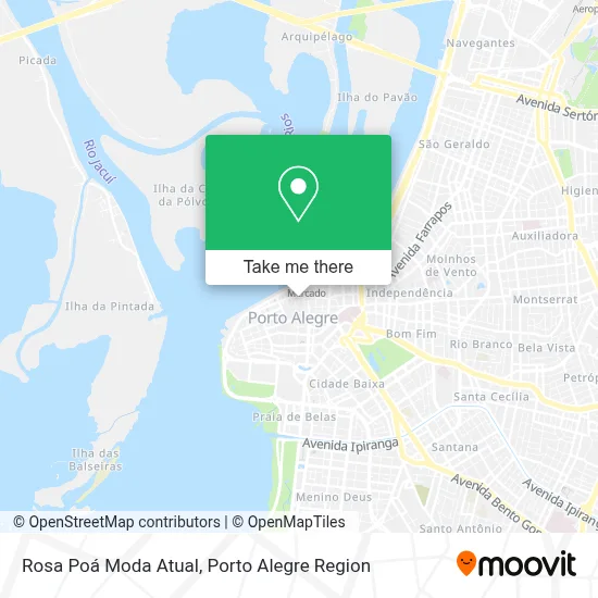 Rosa Poá Moda Atual map