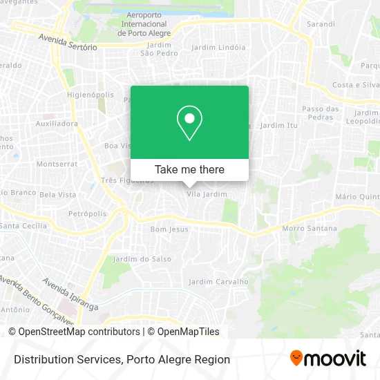 Distribution Services map