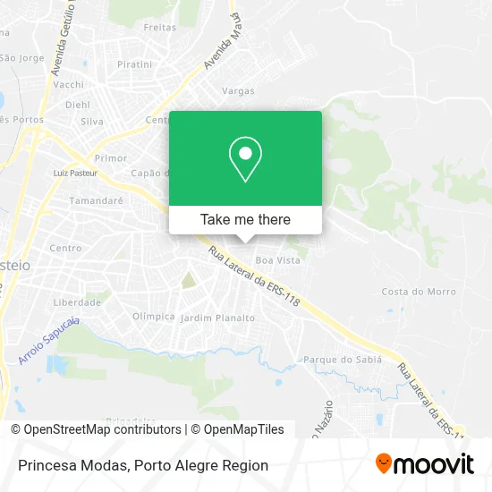 Princesa Modas map