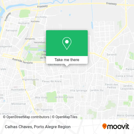 Calhas Chaves map