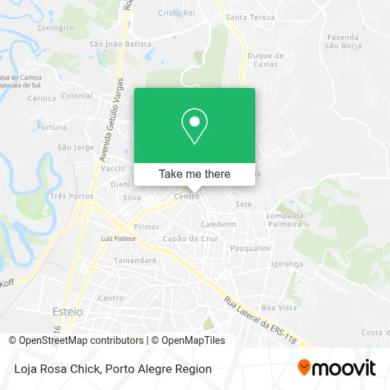 Loja Rosa Chick map