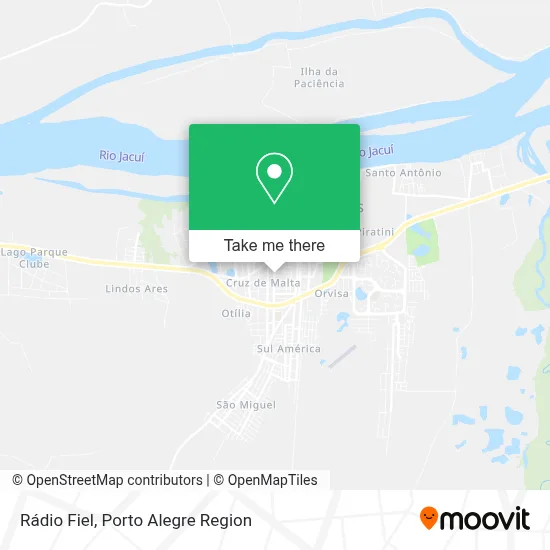 Rádio Fiel map