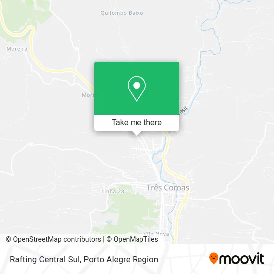 Rafting Central Sul map