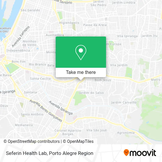 Seferin Health Lab map