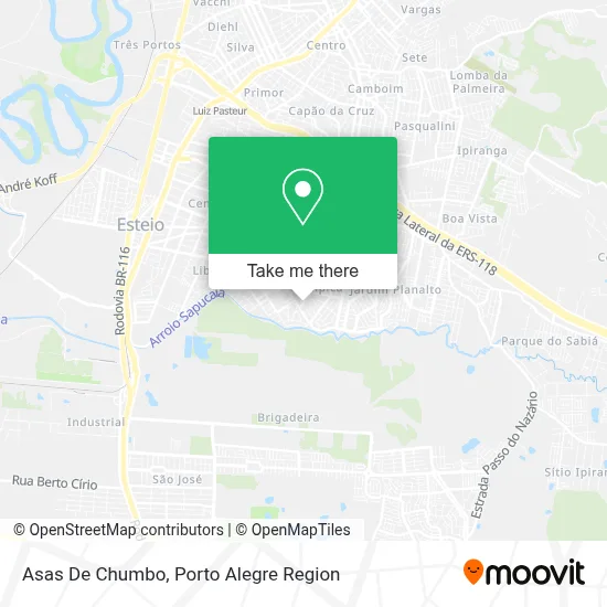 Asas De Chumbo map