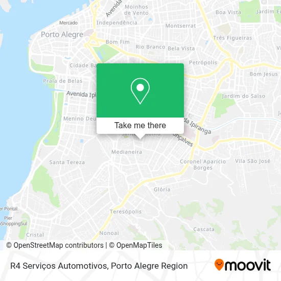 R4 Serviços Automotivos map