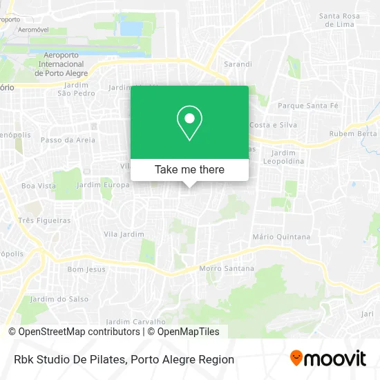 Rbk Studio De Pilates map
