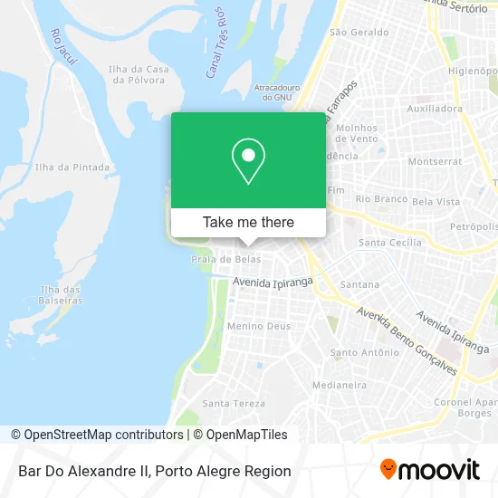 Bar Do Alexandre II map
