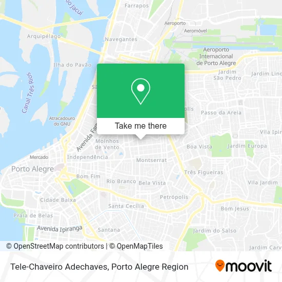 Tele-Chaveiro Adechaves map