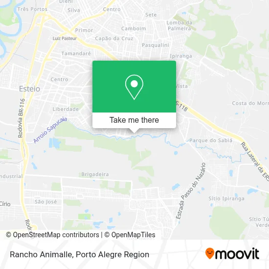 Rancho Animalle map