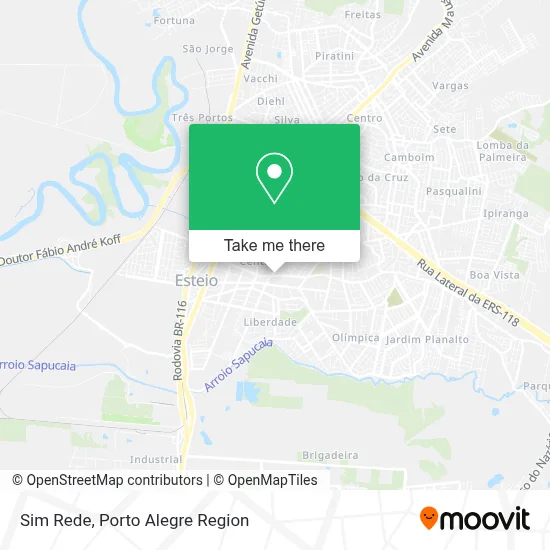 Sim Rede map