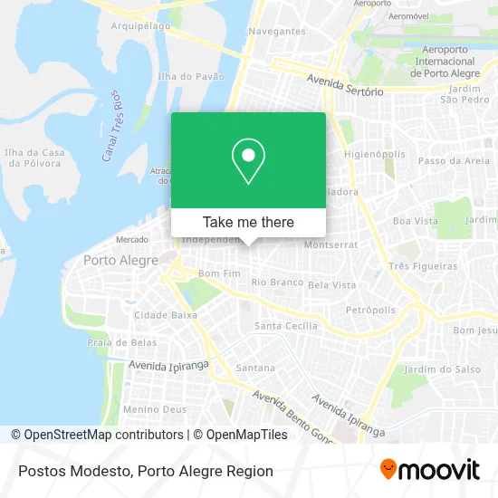 Postos Modesto map