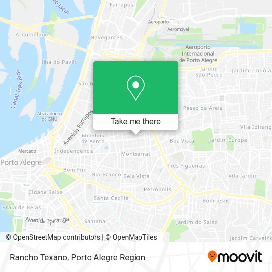 Rancho Texano map