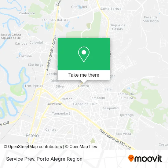Service Prev map