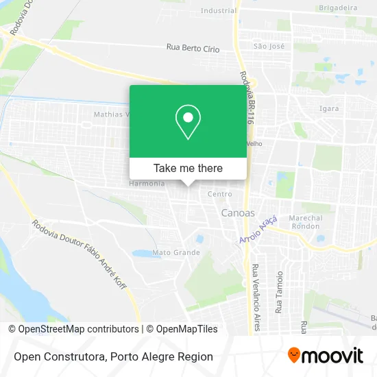 Open Construtora map