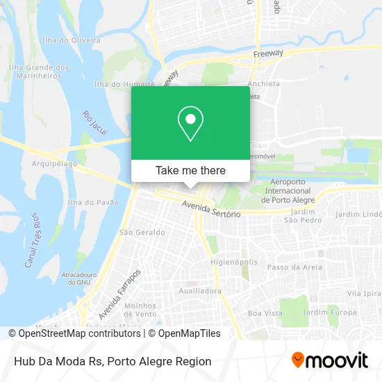 Hub Da Moda Rs map