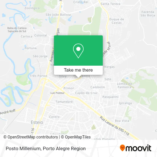 Posto Millenium map