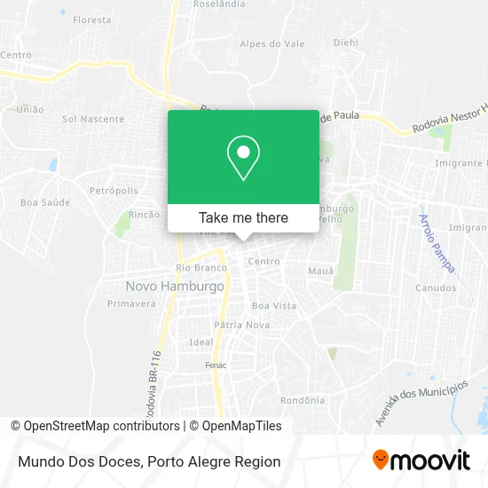 Mundo Dos Doces map