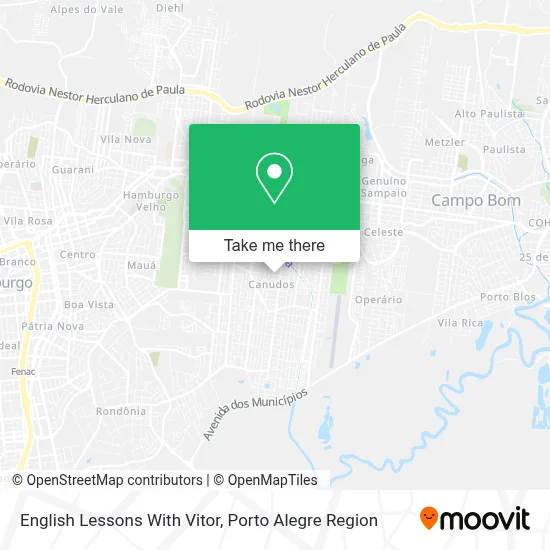 English Lessons With Vitor map