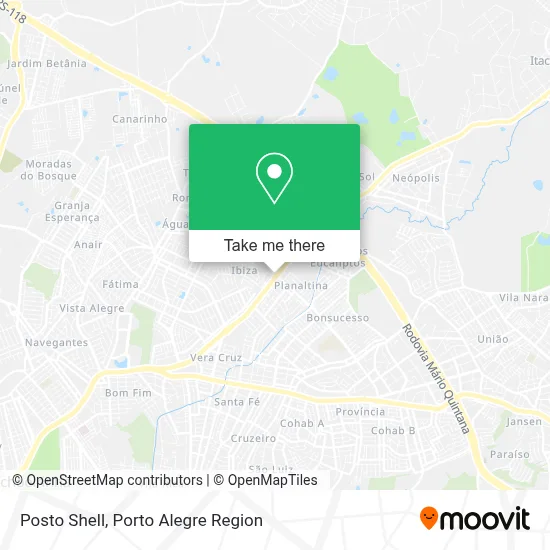 Posto Shell map