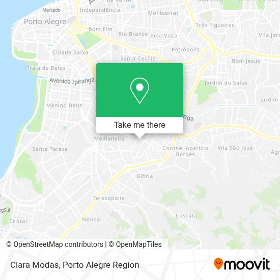 Clara Modas map