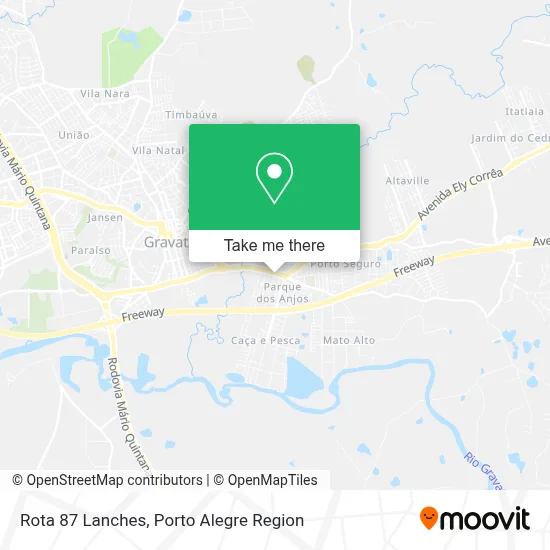 Rota 87 Lanches map