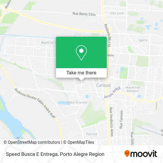 Speed Busca E Entrega map
