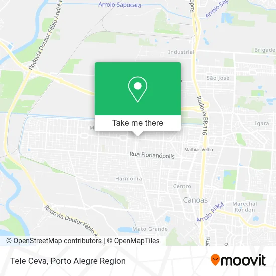 Tele Ceva map