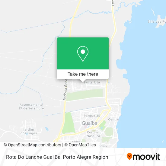 Rota Do Lanche Guai'Ba map