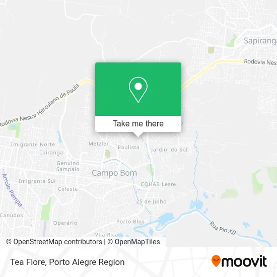 Tea Flore map