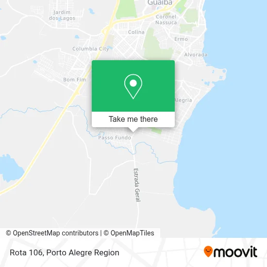 Rota 106 map