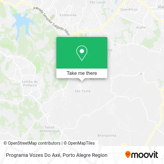 Programa Vozes Do Axé map