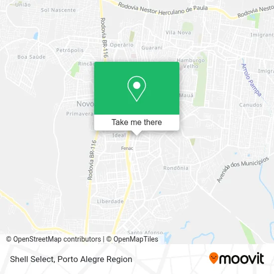 Shell Select map