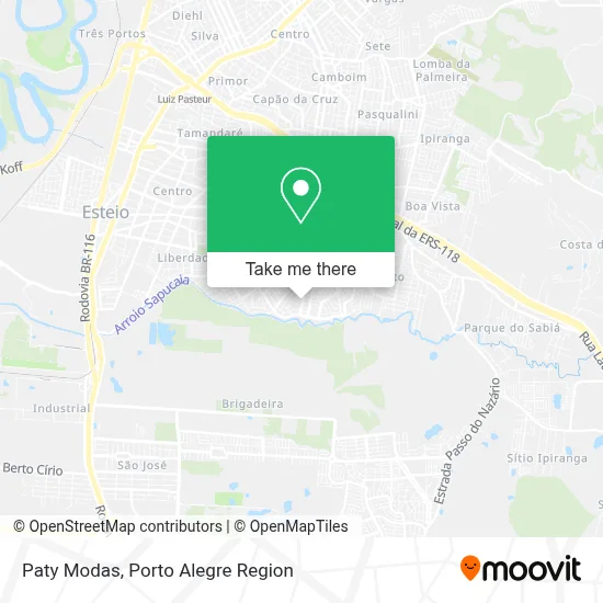 Paty Modas map