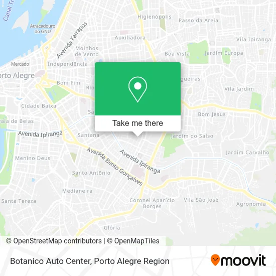 Botanico Auto Center map