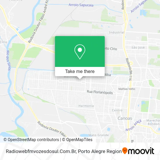 Radiowebfmvozesdosul.Com.Br map